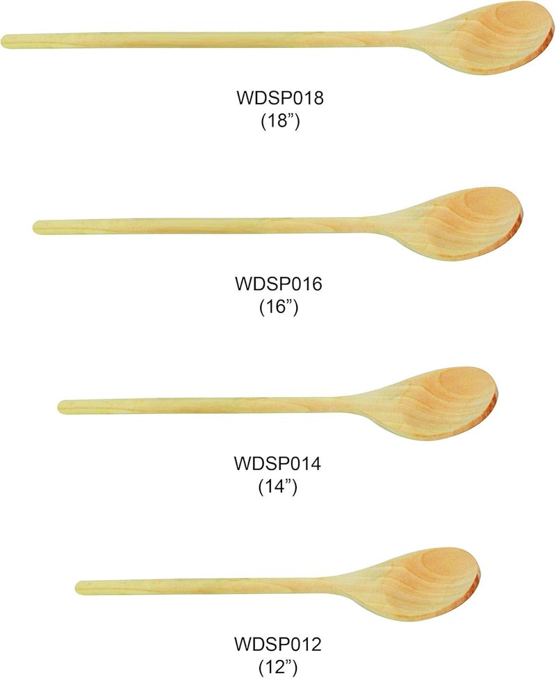 Thunder Group 18-Inch Wooden Spoon for Cooking and Baking - Image 3